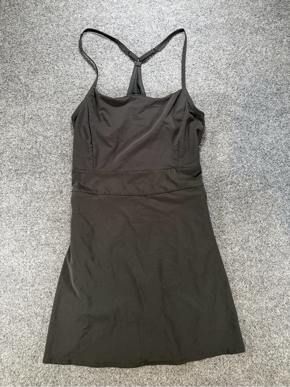 CALIA by Carrie Underwood Black Racerback Mini Dress Lined Tennis Golf S